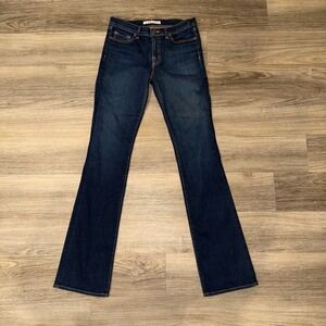 J Brand Straight Leg Jeans Womens 27 Dark Wash Stretch Made USA